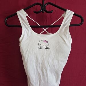Hello Kitty White Camisole with Pink Accent